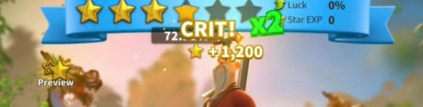 Rise of Kingdoms crit star exp