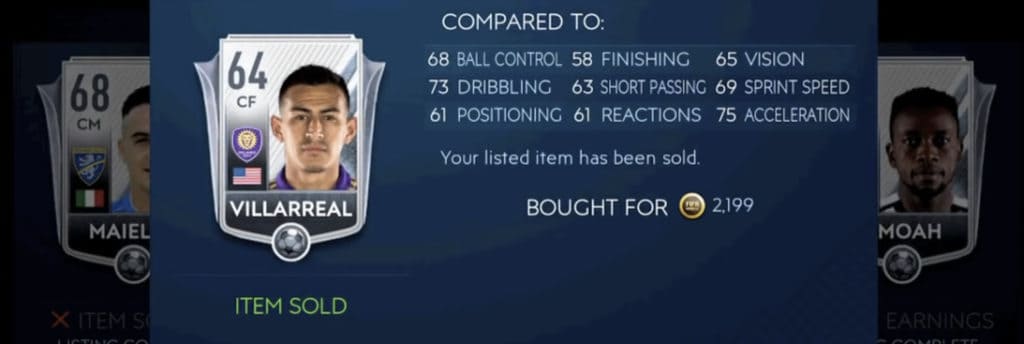 player sold